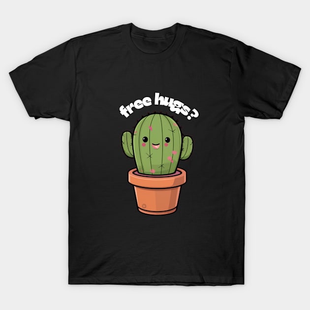 Free Hugs from Cactus T-Shirt by AnimeVision